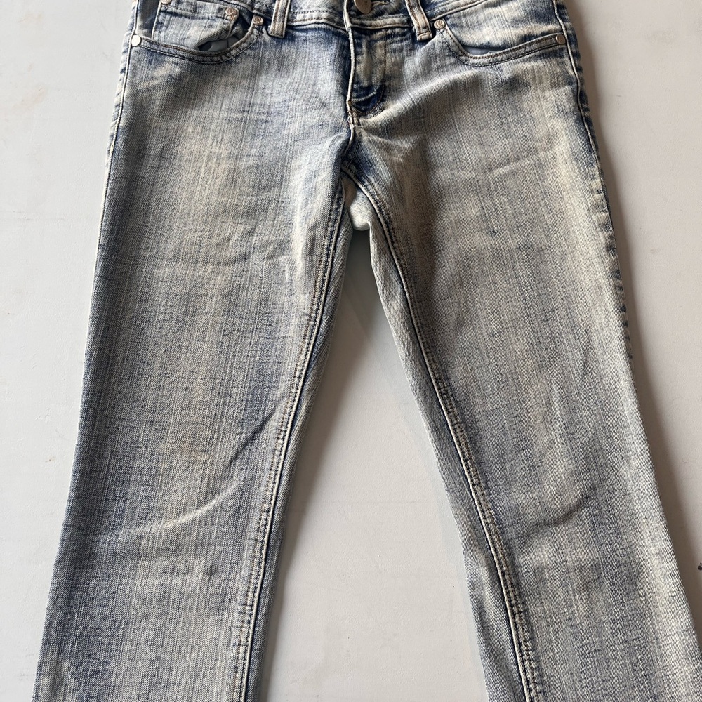 Vanilla Star Blue Skinny Jeans with Distressed Details